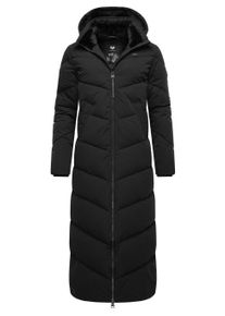 Wintermantel Ragwear "Wintermantel Rebelka Extralong", Damen, Gr. 4XL, schwarz, Obermaterial: 100% Polyester PES. Obermaterial: Futter: 100% Polyester PES. 100% Polyester PES., M&auml;ntel Wintermantel