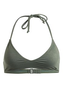 Triangel-Bikini-Top Roxy "Shiny Wave", Damen, Gr. XL, Cup B, gr&uuml;n (agave gr&uuml;n), Obermaterial:62% Nylon, 20% Nylon, 10% Metallfasern, 8% Elasthan;, Bikini-Oberteile Triangel-Bikini-Top