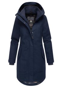 Wintermantel Ragwear "Wintermantel Jannisa Coat", Damen, Gr. XL, blau (navy), Obermaterial: 100% Polyester PES. Obermaterial: Futter: 100% Polyester PES. 100% Polyester PES., M&auml;ntel Wintermantel