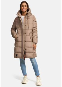 Winterjacke Marikoo "Marikoo Yuikoo Damen Winterjacke B941", Damen, Gr. XL, grau (taupe grau), Obermaterial: 100% Polyester PES., Jacken Winterjacke