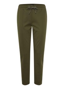 Stoffhose oxmo "Stoffhose OXHellas", Damen, Gr. XXL, N-Gr, gr&uuml;n (ivy gr&uuml;n), Obermaterial: 73% Polyester PES. 23% Viskose CV. 4% Elasthan EL., unifarben, regular fit kn&ouml;chelfrei, Hosen Stoffhose