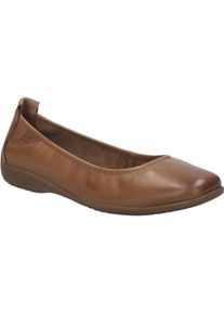 Ballerina Josef Seibel "Fenja 01, camel", Damen, Gr. 45, braun (camel), Obermaterial: 100% Rindsleder Leather cow., Schuhe Ballerina