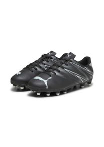 Fu&szlig;ballschuh Puma "ATTACANTO FG/AG JR", Kinder, Gr. 38, schwarz (Puma schwarz, silber mist), Synthetik, Schuhe Fu&szlig;ballschuh, f&uuml;r Rasen- und Kunstrasenpl&auml;tze, f&uuml;r Jugendliche & Kinder