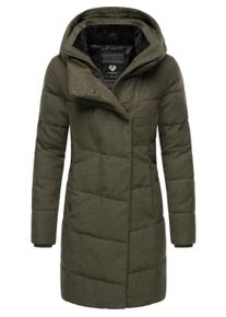 Wintermantel Ragwear "Wintermantel Pavla Coat", Damen, Gr. 4XL, gr&uuml;n (schwarz olive), Obermaterial: 100% Polyester PES. Obermaterial: Futter: 100% Polyester PES. 100% Polyester PES., M&auml;ntel Wintermantel