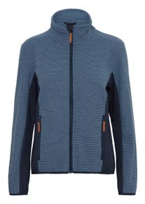 Fleecejacke North Bend "Fleecejacke NBHelga", Damen, Gr. 38, blau (navy blazer), Obermaterial: 100% Polyester PES., regular fit normal, Jacken Fleecejacke