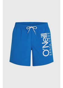 O`Neill Badeshorts O'NEILL "ORIGINAL CALI 16'' SWIMSHORTS", Herren, Gr. M (50), N-Gr, victoria blau, Obermaterial: 100% Polyester, Badehosen Badeshorts, mit seitlichen Eingrifftaschen und Ges&auml;&szlig;tasche, mit Stickerei am Bein