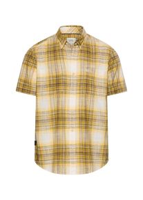 Karohemd Camel Active, Herren, Gr. 3XL, N-Gr, sun gelb, Web, Obermaterial: 100% Baumwolle, kariert, normal h&uuml;ftbedeckend, Rundhals, Hemden Karohemd, kurzarm, mit Button-Down-Kragen