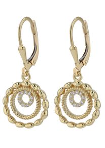 Adelia&acute;s Kettenanh&auml;nger ADELIA&acute;S "Damen Anh&auml;nger aus 925 Silber mit Zirkonia", gold, Schmuckanh&auml;nger, Damen, Kettenanh&auml;nger