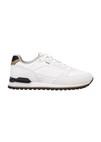 Sneaker BOSS "Sneaker Parkour-L Runn txhf", Herren, Gr. 41, wei&szlig;, Obermaterial: 100% Polyester PES. Futter: 100% Polyester PES. 70% EVA EVA. 20% Gummi rubber. 10% sonstige Fasern AF., Schuhe Sneaker
