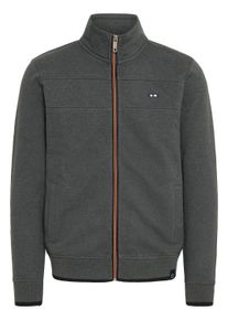 Sweatjacke FQ1924 "Sweatshirtjacke FQJules", Herren, Gr. L, grau (charcoal mix), Obermaterial: 60% Baumwolle CO. 40% Polyester PES., normal, ohne Ausschnitt, Sweatjacken Sweatjacke