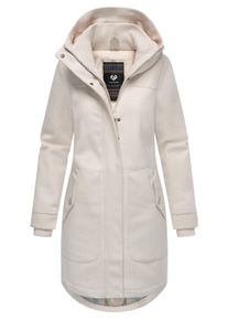Wintermantel Ragwear "Wintermantel Jannisa Coat", Damen, Gr. 3XL, beige (ecru), Obermaterial: 100% Polyester PES. Obermaterial: Futter: 100% Polyester PES. 100% Polyester PES., M&auml;ntel Wintermantel