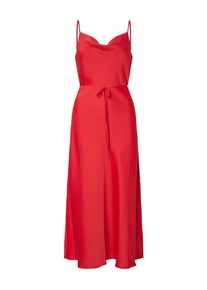 Spaghettikleid Y.A.S "YASTHEA STRAP LONG DRESS S. NOOS", Damen, Gr. 36, N-Gr, poinsettia, Web, Obermaterial: 97% Polyester, 3% Elasthan, unifarben, wadenlang, Wasserfallausschnitt, Kleider Spaghettikleid, Sommerkleid