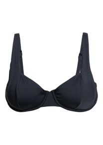 B&uuml;gel-Bikini-Top Roxy "Beach Classics", Damen, Gr. M, Cup B, grau (anthrazit), Obermaterial: 87% Nylon, 13% Elasthan;, Bikini-Oberteile B&uuml;gel-Bikini-Top