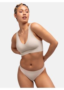 Bralette Dorina "Airlite", Damen, Gr. XXL, N-Gr, beige, Obermaterial: 85% Polyamid, 15% Elasthan, unifarben, Basic, bequem, BHs Bralette, mit weicher Oberfl&auml;che, ohne B&uuml;gel, leicht Formgebung, elastisch
