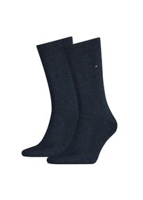 Socken Tommy Hilfiger "TH MEN SOCK CLASSIC 2P", Herren, Gr. 47-49, jeans, Baumwollmischung, normal, Socken Socken, Mit eingestricktem Flag-Logo