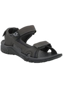 Sandale Jack Wolfskin "LAKEWOOD CRUISE SANDAL M", Herren, Gr. 47, grau (phantom), Synthetik, Schuhe Sandale, mit Klettverschluss