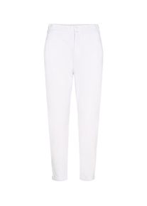 Stoffhose Freequent "FQNANNI-ANKLE-PA", Herren, Gr. XL, N-Gr, brilliant wei&szlig;, Web, Obermaterial: 73% Polyester, 24% Viskose, 3% Elasthan, unifarben, bequem 7/8-L&auml;nge, Hosen Stoffhose, Sommerhose - kn&ouml;chell&auml;nge und mit 2-Knopf-Verschluss