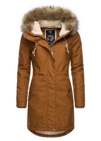 Wintermantel Ragwear "Parka Tawny", Damen, Gr. 3XL, braun (cinnamon22), Obermaterial: 65% Polyester PES. 35% Baumwolle CO. Obermaterial: Futter: 100% Polyester PES. 100% Polyester PES., M&auml;ntel Wintermantel