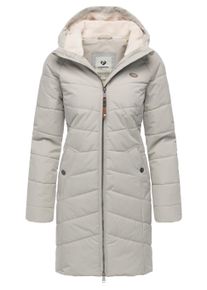 Wintermantel Ragwear "Wintermantel Noita YOUMODO", Damen, Gr. M, grau (zinc), Obermaterial: 100% Polyester PES. Obermaterial: Futter: 100% Polyester PES. 100% Polyester PES., M&auml;ntel Wintermantel