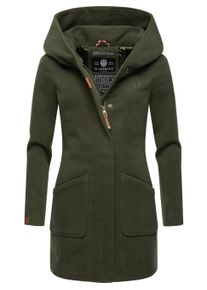 Wintermantel Marikoo "Wintermantel Maikoo", Damen, Gr. 5XL, gr&uuml;n (olive), Obermaterial: 90% Polyacryl PAN. 8% Viskose CV. 2% Elasthan EL. Obermaterial: Futter: 100% Polyester PES. 100% Polyester PES., M&auml;ntel Wintermantel
