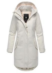 Wintermantel Ragwear "Wintermantel Jannisa Coat", Damen, Gr. 4XL, wei&szlig; (sanftes wei&szlig;25), Obermaterial: 100% Polyester PES. Obermaterial: Futter: 100% Polyester PES. 100% Polyester PES., M&auml;ntel Wintermantel
