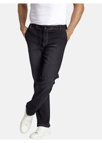 Schlupfjeans Jan Vanderstorm "Schlupfjeans VERTTI", Herren, Gr. 70, N-Gr, schwarz, Obermaterial: 75% Baumwolle CO. 23% Polyester PES. 2% Elasthan EL., comfort fit, Hosen Schlupfjeans