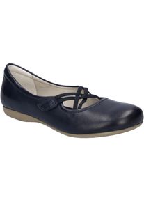 Ballerina Josef Seibel "Fiona 39, blau", Damen, Gr. 39, blau (ocean), Obermaterial: 100% Rindsleder Leather cow., Schuhe Ballerina