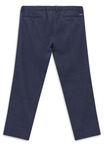 Bundfaltenhose Bugatti "Superior touch", Herren, Gr. 33, L&auml;nge 30, 370, marine, 57% Polyester, 22% Wolle, 17% Viskose, 4% Elasthan, unifarben, gerade, unten schmal, Hosen Bundfaltenhose, mit Stretch und easy-care Funktion