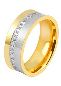 Adelia&acute;s Fingerring ADELIA&acute;S "Damen Ring aus Edelstahl" Gr. 52, gold, Fingerringe, Damen, 52, Edelstahl, Fingerring