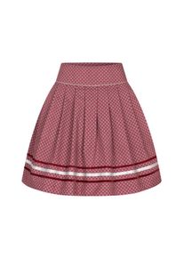 N&uuml;bler Dirndl N&Uuml;BLER "Trachtenrock Gloria", Damen, Gr. 42, EURO, rot, Obermaterial: 100% Baumwolle CO., Kleider Dirndl