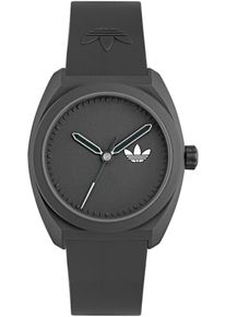 Quarzuhr adidas originals "PROJECT THREE", schwarz, Armbanduhren, Damen, Quarzuhr, Armbanduhr, Herrenuhr, Damenuhr, unisex, Kunststoffarmband