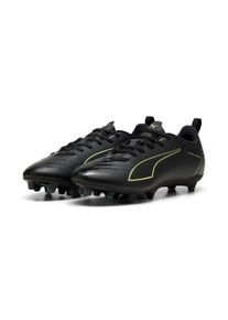 Fu&szlig;ballschuh Puma "ULTRA 6 PLAY FG/AG JR", Kinder, Gr. 33, Puma schwarz, fizzy light, gr&uuml;n terrain, Synthetik, Schuhe Fu&szlig;ballschuh, f&uuml;r Rasen- und Kunstrasenpl&auml;tze, f&uuml;r Jugendliche