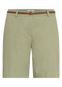 Shorts oxmo "Shorts OXDaney", Damen, Gr. 36, N-Gr, gr&uuml;n (oil gr&uuml;n), Obermaterial: 98% Baumwolle CO. 2% Elasthan EL., Hosen Shorts