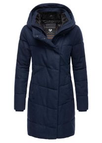 Wintermantel Ragwear "Wintermantel Pavla Coat", Damen, Gr. 3XL, blau (navy), Obermaterial: 100% Polyester PES. Obermaterial: Futter: 100% Polyester PES. 100% Polyester PES., M&auml;ntel Wintermantel