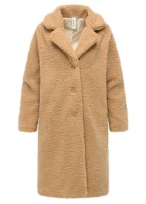 Fellimitatmantel Ragwear "Fellimitatmantel Tedyco YOUMODO", Damen, Gr. XXL, braun (camel), Obermaterial: 100% Polyester PES. Obermaterial: Futter: 100% Polyester PES., M&auml;ntel Fellimitatmantel