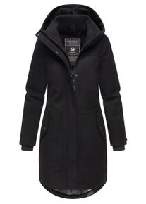Wintermantel Ragwear "Wintermantel Jannisa Coat", Damen, Gr. XS, schwarz, Obermaterial: 100% Polyester PES. Obermaterial: Futter: 100% Polyester PES. 100% Polyester PES., M&auml;ntel Wintermantel