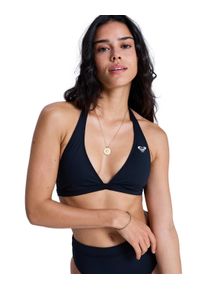 Triangel-Bikini-Top Roxy "Solid Essentials", Damen, Gr. XXL, Cup B, anthrazit, Obermaterial: 85% Microfaser, 15% Elasthan;, Bikini-Oberteile Triangel-Bikini-Top