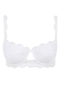 Dirndl-BH Nina von C. "Balconnet Dirndl BH Silver Edition", Damen, Gr. 75, Cup G, wei&szlig;, Obermaterial: 86% Polyamid PA. 14% Elasthan EL., BHs Dirndl-BH