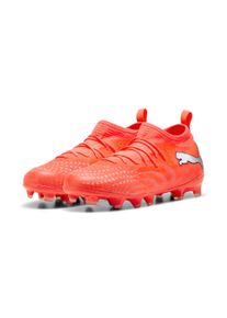 Fu&szlig;ballschuh Puma "FUTURE 9 MATCH FG/AG JR", Kinder, Gr. 36, glowing rot, Puma wei&szlig;, Puma schwarz, Puma silber, Synthetik, Schuhe Fu&szlig;ballschuh, f&uuml;r Rasen- und Kunstrasenpl&auml;tze, f&uuml;r Jugendliche