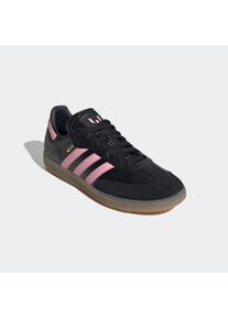 Sneaker adidas Performance "SAMBA MESSI", Herren, Gr. 42, core schwarz, gold metallic, gum4, Leder, Synthetik, Schuhe Sneaker