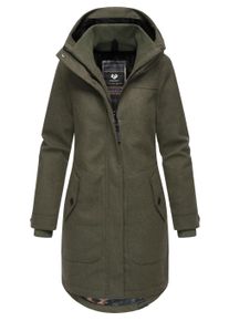 Wintermantel Ragwear "Wintermantel Jannisa Coat", Damen, Gr. XL, gr&uuml;n (schwarz olive), Obermaterial: 100% Polyester PES. Obermaterial: Futter: 100% Polyester PES. 100% Polyester PES., M&auml;ntel Wintermantel