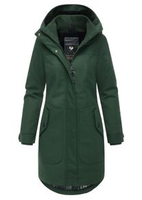 Wintermantel Ragwear "Wintermantel Jannisa Coat", Damen, Gr. XXL, gr&uuml;n (dunkelgr&uuml;n25), Obermaterial: 100% Polyester PES. Obermaterial: Futter: 100% Polyester PES. 100% Polyester PES., M&auml;ntel Wintermantel
