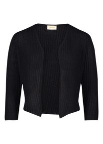 Strickjacke Cartoon "Shirtjacke mit 3/4 Arm", Damen, Gr. 34, schwarz, Obermaterial: 85% Viskose CV. 15% Polyester PES., Strickjacken Strickjacke