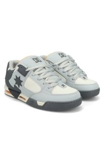 Sneaker DC Shoes "DC Command", Herren, Gr. 7,5(40), grau, dunkelgrau, orange, Obermaterial:50.46% Leder, 49.54% Synthetikmaterial;, Schuhe Sneaker