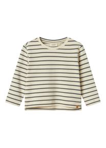 Langarmshirt LIL' ATELIER "NMMLIMIA LS LOOSE TOP LIL NOOS", Jungen, Gr. 116, turtledove stripes:poppy seed, Jersey, Obermaterial: 100% Baumwolle, gestreift, loose fit normal, Rundhals, Shirts Langarmshirt, weiche Jersey Qualit&auml;t, reine Baumwolle