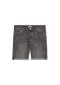 Marc O'Polo Jeansshorts MARC O'POLO DENIM, Damen, Gr. 30, N-Gr, light grau, Denim/Jeans, Obermaterial: 99% Baumwolle, 1% Elasthan, kniefrei, Jeans Jeansshorts, Model Mats tapered aus Bio-Baumwoll-Mix