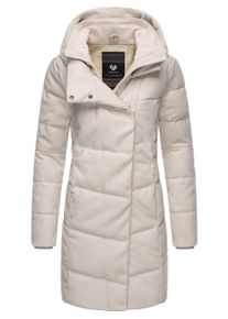 Wintermantel Ragwear "Wintermantel Pavla Coat", Damen, Gr. 5XL, beige (ecru), Obermaterial: 100% Polyester PES. Obermaterial: Futter: 100% Polyester PES. 100% Polyester PES., M&auml;ntel Wintermantel