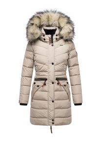 Steppmantel Navahoo "Steppmantel Paula", Damen, Gr. 4XL, braun (light taupe), Obermaterial: 100% Polyester PES. Obermaterial: Futter: 100% Polyester PES. 100% Polyester PES., M&auml;ntel Steppmantel