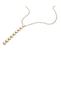 Kette mit Anh&auml;nger Calvin Klein "GEOMETRIC", gelbgoldfarben, Halsketten, Damen, Edelstahl, L: 51 B: 1mm, Kette mit Anh&auml;nger, B:1mm