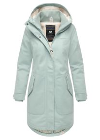 Wintermantel Ragwear "Wintermantel Jannisa Coat", Damen, Gr. XS, blau (mint25), Obermaterial: 100% Polyester PES. Obermaterial: Futter: 100% Polyester PES. 100% Polyester PES., M&auml;ntel Wintermantel